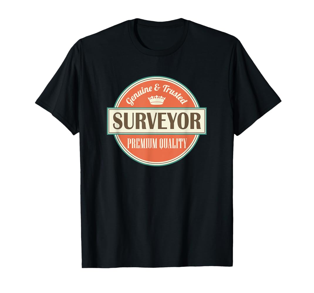 Amazon.com: Mens Surveyor Gift T-shirt Funny Vintage